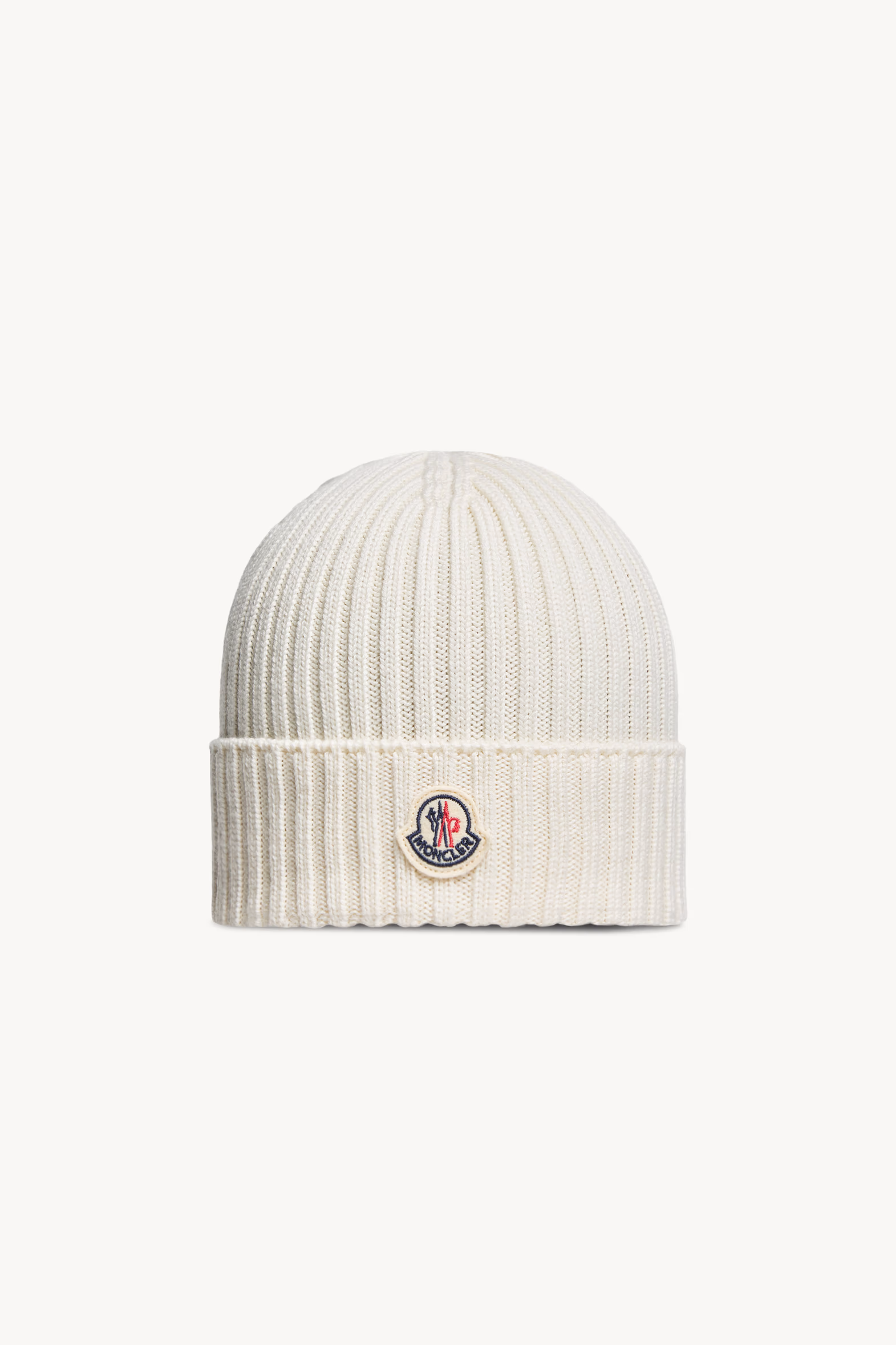 Wool Beanie White Moncler 0